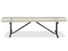 USC H-3501BE METAL BENCH WITHOUT BACK - 4', BEIGE