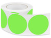 USC S-21647G REMOVABLE ADHESIVE CIRCLE LABELS - FLUOR
