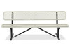 USC H-3500BE METAL BENCH WITH BACK - 4', BEIGE