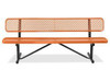 USC H-3500O METAL BENCH WITH BACK - 4', ORANGE