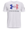 UNDER ARMOUR 13708111014X FREEDOM LOGO T-WHT,4XL