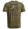 UNDER ARMOUR 13708163903X FREEDOM FLAG PRINTED T-GRN,3XL