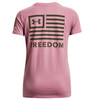 UNDER ARMOUR 1370819697XL W FREEDOM BANNER T-PNK,XL