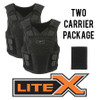 GH ARMOR SYSTEMS GH-LX02-II-M-2-MRB M/MALE, BLACK, MD REG, (2) CONCEALABLE C
