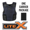GH ARMOR SYSTEMS GH-LX02-II-M-1-SRN M/MALE, DARK NAVY, SM REG, (1) CONCEALAB