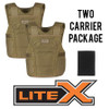 GH ARMOR SYSTEMS GH-LX02-II-M-2-XLXLT M/MALE, TAN, XL XLONG, (2) CONCEALABLE C