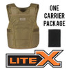 GH ARMOR SYSTEMS GH-LX02-II-M-1-CUSTT M/MALE, TAN, CUSTOM SIZE, (1) CONCEALABL