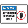 ACCUFORM SIGNS MADM888VA NOTICE SIGN,10 X 14IN,R, BL AND BK/WHT