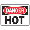 ACCUFORM SIGNS MCPG019VA ACCUFORM MCPG019VA DANGER SIGN, HOT, 10"
