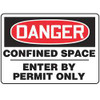 ACCUFORM SIGNS MCSP130VP ACCUFORM MCSP130VP DANGER SIGN, CONFINED