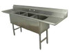 ADVANCE TABCO FC-3-2030-20RL-X FLOOR MOUNT SCULLERY SINK, STAINLESS STE