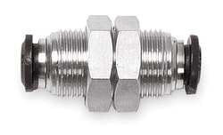 ALPHA FITTINGS 50050N-12-PK3 BULKHEAD UNION 12MM TUBE SZ BRASS PK 3