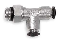 ALPHA FITTINGS 50222N-8-1/2-PK5 SWIVEL RUN TEE BRASS 8MM TUBE SZ PK 5