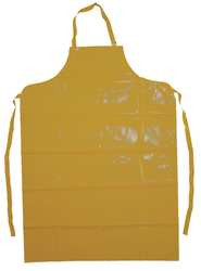 ANSELL 56-801 BIB APRON,YELLOW,50 IN. L