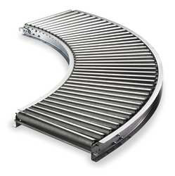 ASHLAND CONVEYOR 2HCR9-4W574 ROLLER CONVEYOR 90 CURVED 24 IN