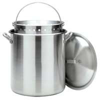 BARBOUR INT'L 1200 120QT ALUM STOCKPOT W/LID&BSKT