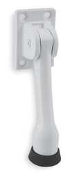 BATTALION 1XNK7 LEVER DOOR HOLDER WHITE ZINC 4 IN.