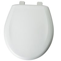 BEMIS MFG 80SLOW000 TOILET SEAT RND PLASTIC WHITE
