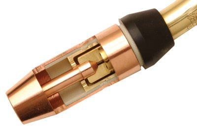 BERNARD N-3414C BERNARD COPPER STRAIGHT MIG WELD NOZZLE