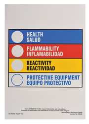 BRADY SPC ABSORBENTS 20040LS HMIG LABEL 10 IN H 7 IN W PK 100