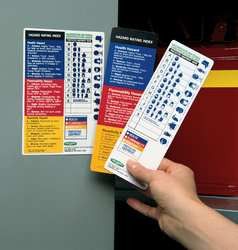 BRADY SPC ABSORBENTS 60329 HMIG LABEL,5-7/8 IN. H,PAPER,PK100