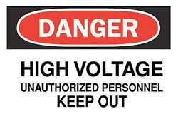 BRADY SPC ABSORBENTS 71580 DANGER SIGN,14X20",R AND BK/WHT,ENG