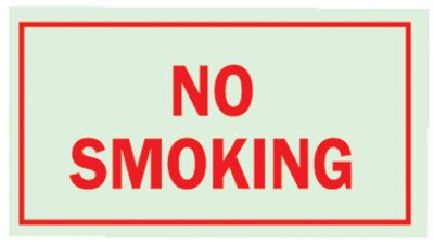 BRADY SPC ABSORBENTS 80248 NO SMOKING SIGN,7X10",R/GRN,ENG,TEXT