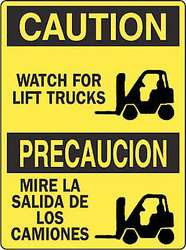 BRADY SPC ABSORBENTS 90809 BILINGUAL SIGN