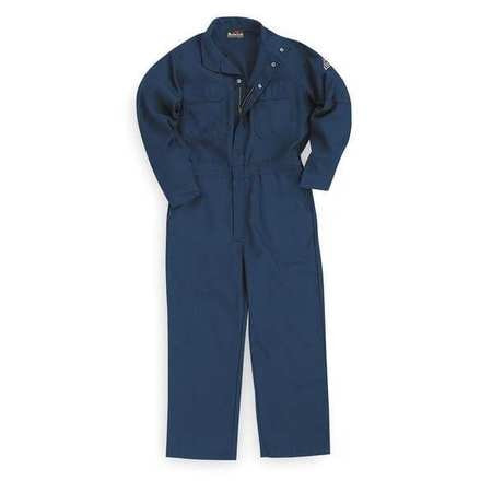 BULWARK CNB6NV  RG/42 D1288 FLAME-RESISTANT COVERALL NAVY L HR