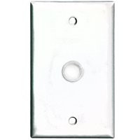 COOPER WIRING 2128W-BOX 1G WHT TELEPHONE/COAX PLATE