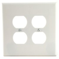 COOPER WIRING 2150W-BOX 2G WHT DUPLEX RECEPTACLE PLT2G