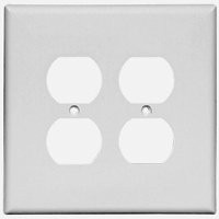 COOPER WIRING 2750W-BOX 2G JMB WHT DUPLEX RECPT PLATE