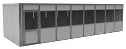 PORTA-KING VK1STL 12'X32' 4-WALL H7616 MDLR IN-PLNT OFFICE 4-WALL 12FT.DX