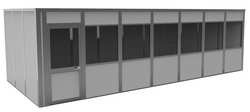 PORTA-KING VK1STL 12'X28' 4-WALL H7609 MDLR IN-PLNT OFFICE 4-WALL 12FT.DX