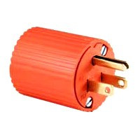 COOPER WIRING 6867-BOX 15A 125V ORANGE 3WIRE PLUG
