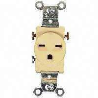 COOPER WIRING 816V-BOX 15A 250V 3WIRE IVRY SGL RECPT