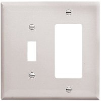 COOPER WIRING PJ126W 2G DECOR/TOGGLE WALLPLATE-WH
