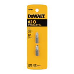 DEWALT TOOLS DW2002 #2 PHILLIPS INSERT BIT TIP, 1-IN., 2-PK.