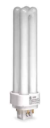 GENERAL ELECTRIC F18DBX/841/ECO4P PLUG-IN CFL BULB 4100K 18W 17 000 HR