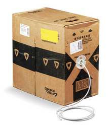 GENERAL CABLE W5133255E CABLE CAT 5E 24 AWG 1000 FT WHITE