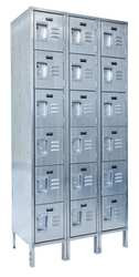 HALLOWELL USS3288-6A BOX LOCKER ASSEMBLED 6 TIER 10-1/2 IN H