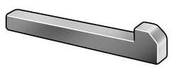 FLINTHILLS TRADING CO DBA GL HUYETT GIB-0375-5000 MACHINE KEY TAPERED PLAIN 5 L