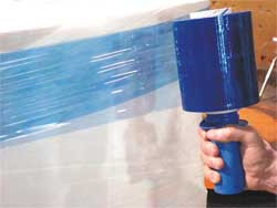 J C PARRY AND SONS COMPANY PBLU8054 HAND STRETCH WRAP BLUE 1000 FT 5IN W PK4