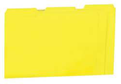 UNIVERSAL ONE UNV10504 FILE FOLDERS LETTER YELLOW PK100