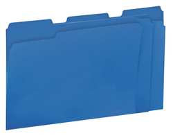 UNIVERSAL ONE UNV10501 FILE FOLDERS LETTER BLUE PK100