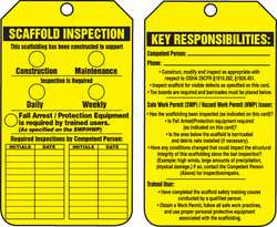 ACCUFORM SIGNS TRS318PTP INSPECTION TAG 5-3/4 X 3-1/4 PK25
