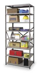 HALLOWELL 4513-24HG HALLOWELL HI-TECH OPEN SHELVING 8 SHELVE