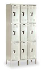 HALLOWELL U3288-3G-A-PT WRDRB LCKR,3X3LCKR,TAN,78"X36"X18",ASSM