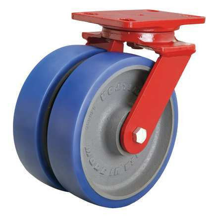 HAMILTON S-HS2-8SPB DUAL WHL SWVL CSTR 2000 LB 8 IN PURETH