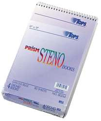 TOPS MANUFACTURING CO. TOP80264 STENO BOOKS 6 X 9 IN PK 4